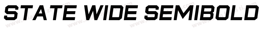 state wide semibold Italic字体转换